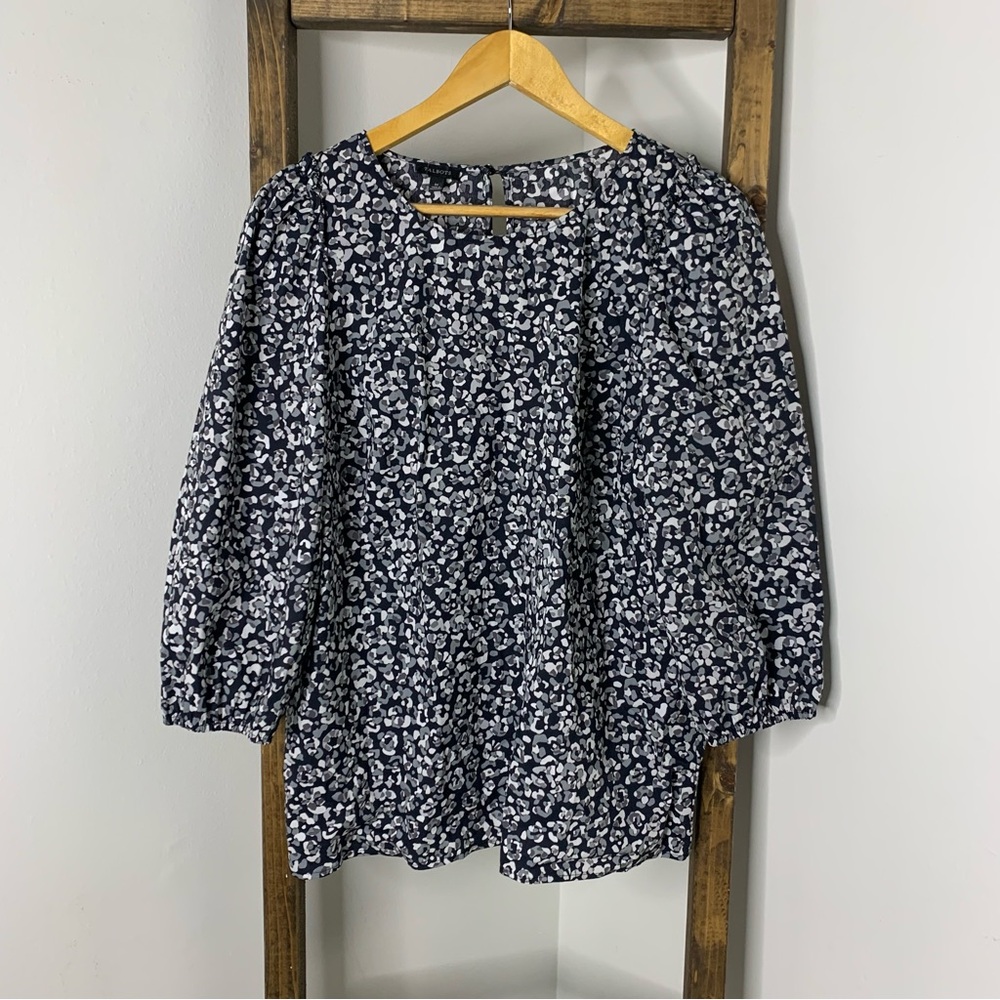 Talbots Leopard Print Blouse Size M